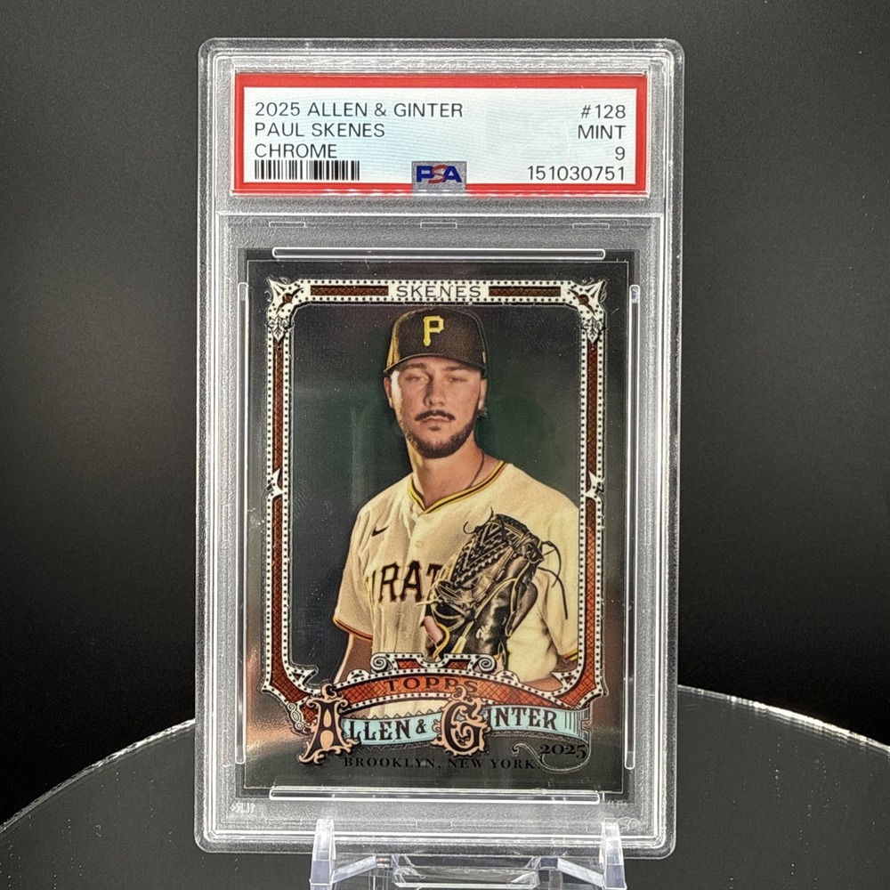 Paul Skenes 2025 Topps Allen & Ginter Chrome #128 PSA 9 Pirates